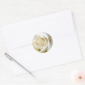 Roos White Ronde Sticker (Envelop)