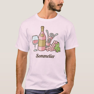 Roos wijn T-shirt