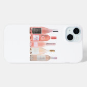 Roos Wijnflessen Telefoon Case (Achterkant (horizontaal))