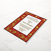  Roos wijngrens 1906 Folie Uitnodiging (Gedraaid)