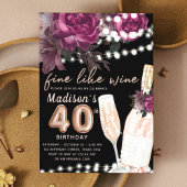 Roos Wijnluxe 40e Verjaardag Kaart