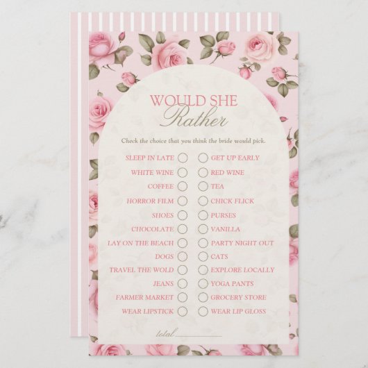  Roos wil liever Vrijgezellenfeest spel (Voorkant / Achterkant)