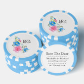 Roos wildbloem waterverf | personaliseren pokerchips (Opstapeling)