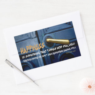 Roos Wilder Lane Inspirerend offerte Rechthoekige Sticker
