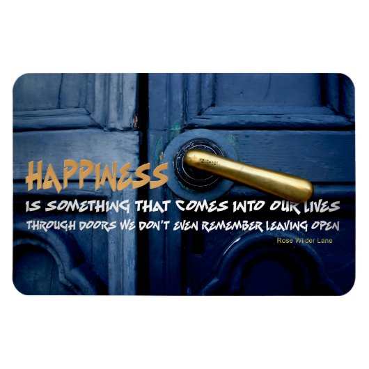 Roos Wilder Lane Inspirerend Quote Flexibel Magneet (Horizontaal)