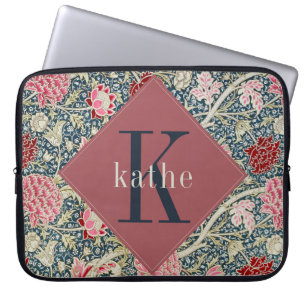  Roos William Morris Monogram Laptop Laptop Sleeve
