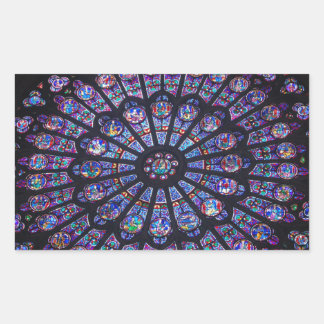 Roos Window Paris Rechthoekige Sticker