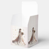 Roos Winter Bruid Golden Shiny Heart Party Bedankdoosjes (Geopend)