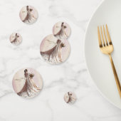 Roos Winter Bruid Golden Shiny Heart Party Confetti (Groep)