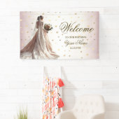 Roos Winter Bruid Golden Shiny Heart Party Spandoek (Insitu)