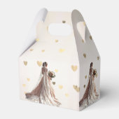 Roos Winter Bruid Golden Shiny Hearts Bedankdoosjes (Achterkant)