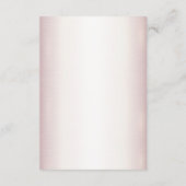 Roos Winter Bruid Golden Shiny Hearts Informatiekaartje (Achterkant)