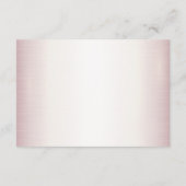 Roos Winter Bruid Golden Shiny Hearts Informatiekaartje (Achterkant)