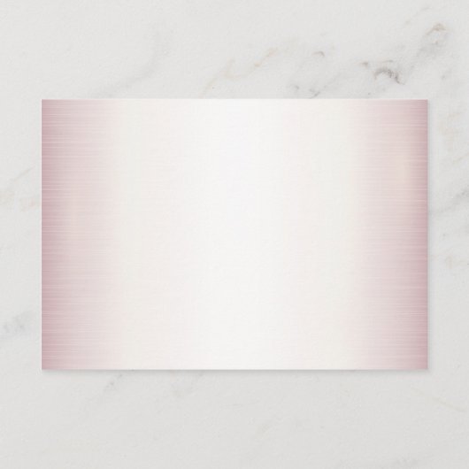 Roos Winter Bruid Golden Shiny Hearts Informatiekaartje (Achterkant)