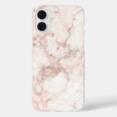 Roos wit marmer Case-Mate iPhone case (Achterkant)