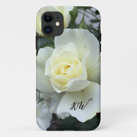 Roos witte foto tuin Case-Mate iPhone case (Achterkant)