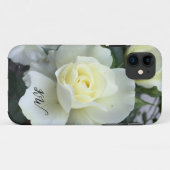 Roos witte foto tuin Case-Mate iPhone case (Achterkant (horizontaal))