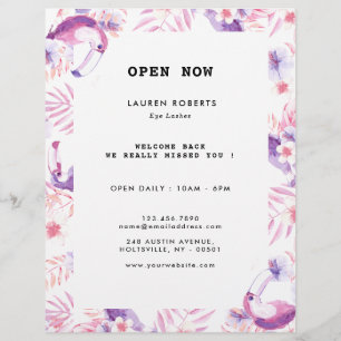 Roos Witte Luxe Eyelashes Flyer