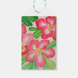 Roos woestijn cadeaulabel