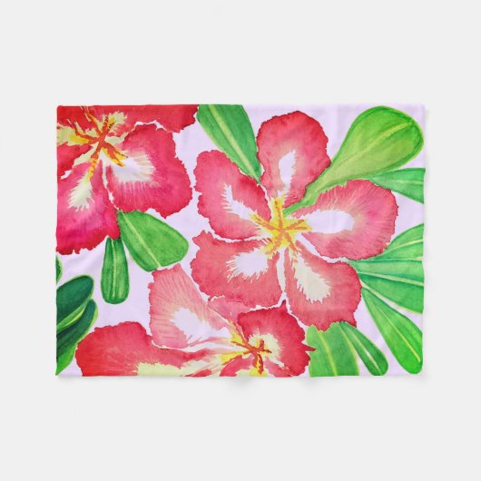 Roos woestijn fleece deken (Voorkant (Horizontaal))