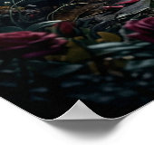 Roos Wolf Middennacht Tuin Poster (Hoek)