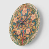Roos Wreath Embroidery Design van William Morris Grote Klok (Hoek)