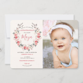 Roos Wreath First Rice Ceremony Kaart