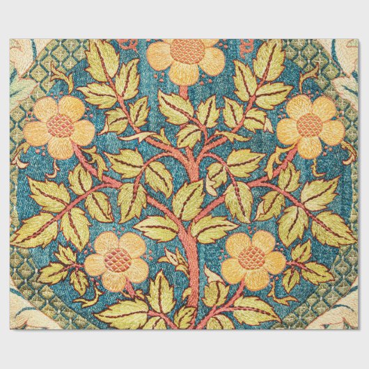 Roos Wreath van William Morris Cadeaupapier (Vlak)
