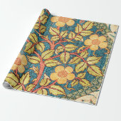 Roos Wreath van William Morris Cadeaupapier (Uitgerold)