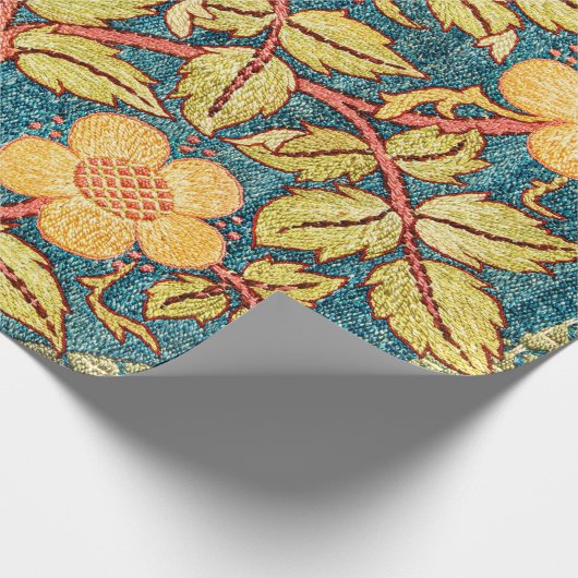 Roos Wreath van William Morris Cadeaupapier (Hoek)