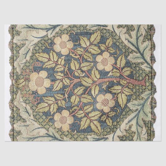 Roos Wreath van William Morris Tissuepapier (Voorkant)