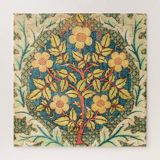 Roos Wreath - William Morris  Art Floral Legpuzzel (Verticaal)