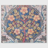 Roos Wreath, William Morris Cadeaupapier (Vlak)