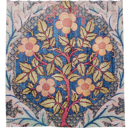 Roos Wreath, William Morris Douchegordijn (Voorkant)