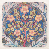 Roos Wreath, William Morris Kartonnen Onderzetters (Voorkant)