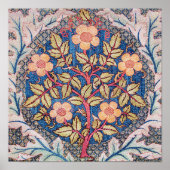 Roos Wreath, William Morris Poster (Voorkant)