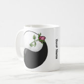 Roos Yin Yang Koffiemok (Voorkant links)