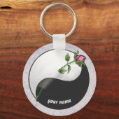 Roos Yin Yang sleutelhangers (Voorkant)