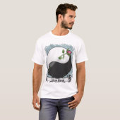 Roos Yin Yang T-shirt (Voorkant volledig)