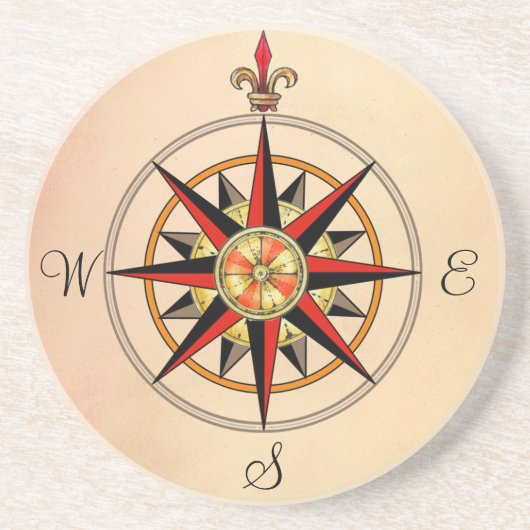 Roos Zandsteen Onderzetter (Voorkant)