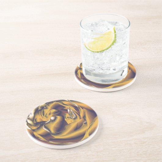 ROOS ZANDSTEEN ONDERZETTER (Zijkant)