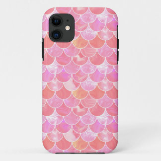 Roos zeemeerminschaal Case-Mate iPhone case