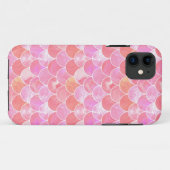 Roos zeemeerminschaal Case-Mate iPhone case (Achterkant (horizontaal))