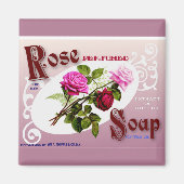 Roos zeep magneet (Voorkant)