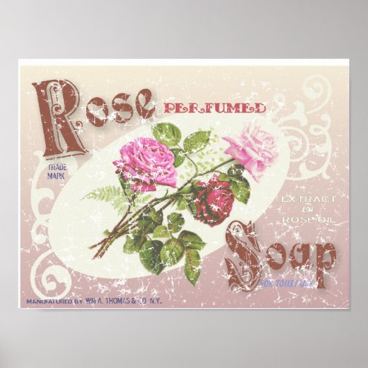 Roos Zeep — met nood Poster (Voorkant)