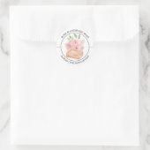 Roos Zeeplabel Ronde Sticker (Tas)