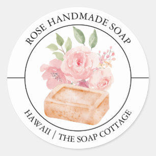 Roos Zeeplabel Ronde Sticker