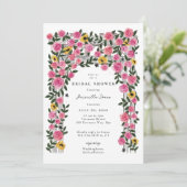 Roos Zonnebloem Trellis Spring Garden Vrijgezellen Kaart (Staand voorkant)