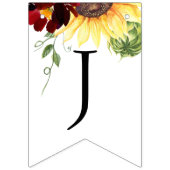 Roos Zonnebloem Weddenschap gewoon gehuwde Bunting Vlaggetjes (Derde vlag)