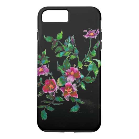 Roos - zwart Case-Mate iPhone Case (Achterkant)